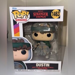 Funko Pop! Stranger Things Dustin Figure - Green and Brown